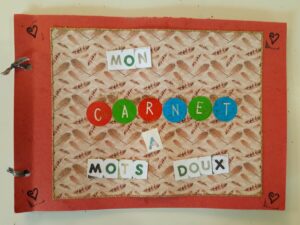 carnet à mots doux pour ecrire des mots de soutien aux gens qu'on aime