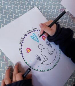 dessin art therapie enfant bulle bien etre