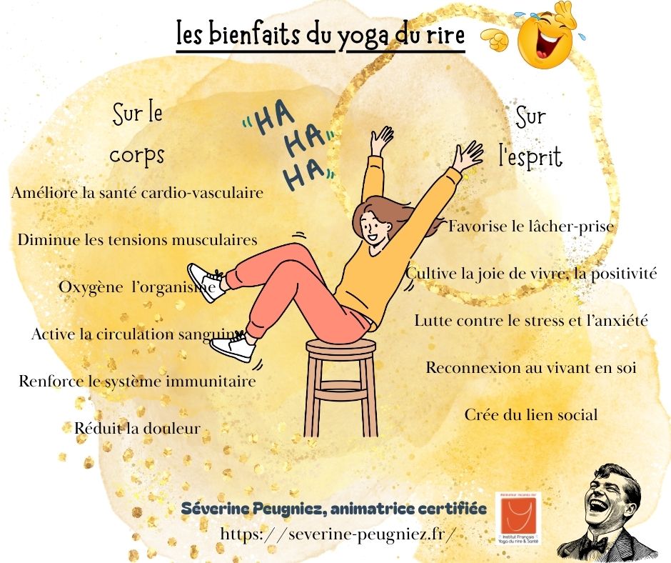 bienfaits sur la santé du yoga du rire